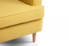 STRALIS Skandynawska sofa dwuosobowa żółta na nóżkach żółty - zdjęcie 7