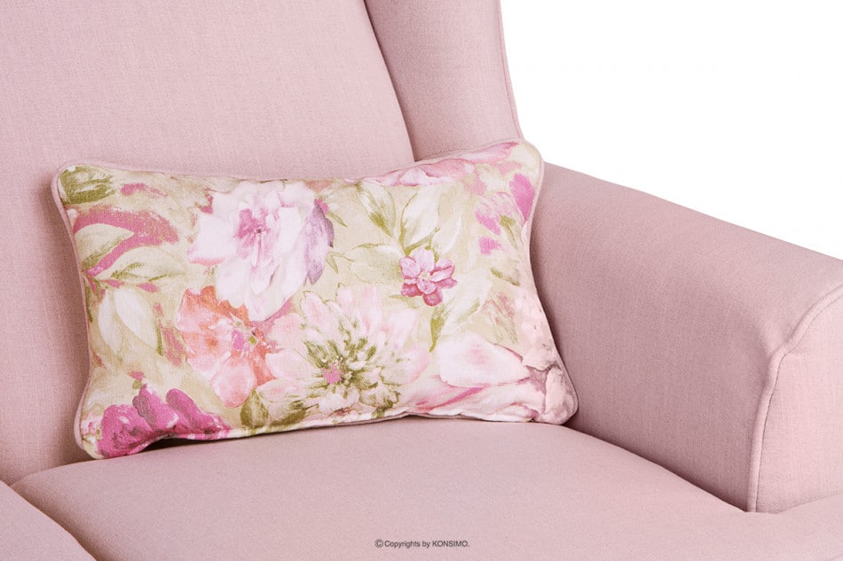 STRALIS Skandynawska sofa dwuosobowa pudrowy róż na nóżkach różowy - zdjęcie 9