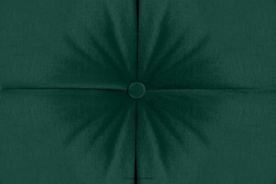 BASIM Sofa 3 osobowa rozkładana glamour pikowana ciemnozielona ciemny zielony - zdjęcie 8