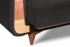 GUSTAVO Szara sofa rozkładana welur antracytowy - zdjęcie 6