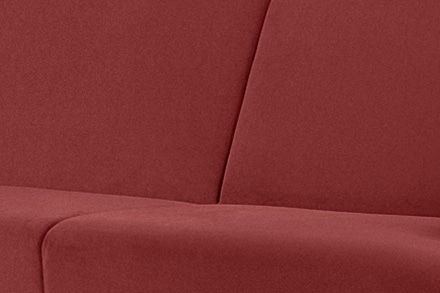 GUSTAVO Czerwona sofa rozkładana welur bordowy - zdjęcie 7