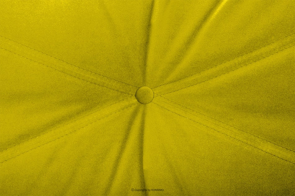 NARTEN Kanapa 3 osobowa rozkładana welur oliwkowa żółty - zdjęcie 10
