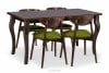 CABIO Stół rozkładany do jadalni glamour orzech orzech ciemny - zdjęcie 9