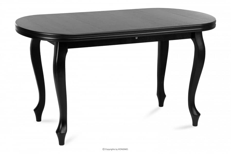 ALTIS Stół rozkładany 140 cm vintage czarny czarny - zdjęcie 2