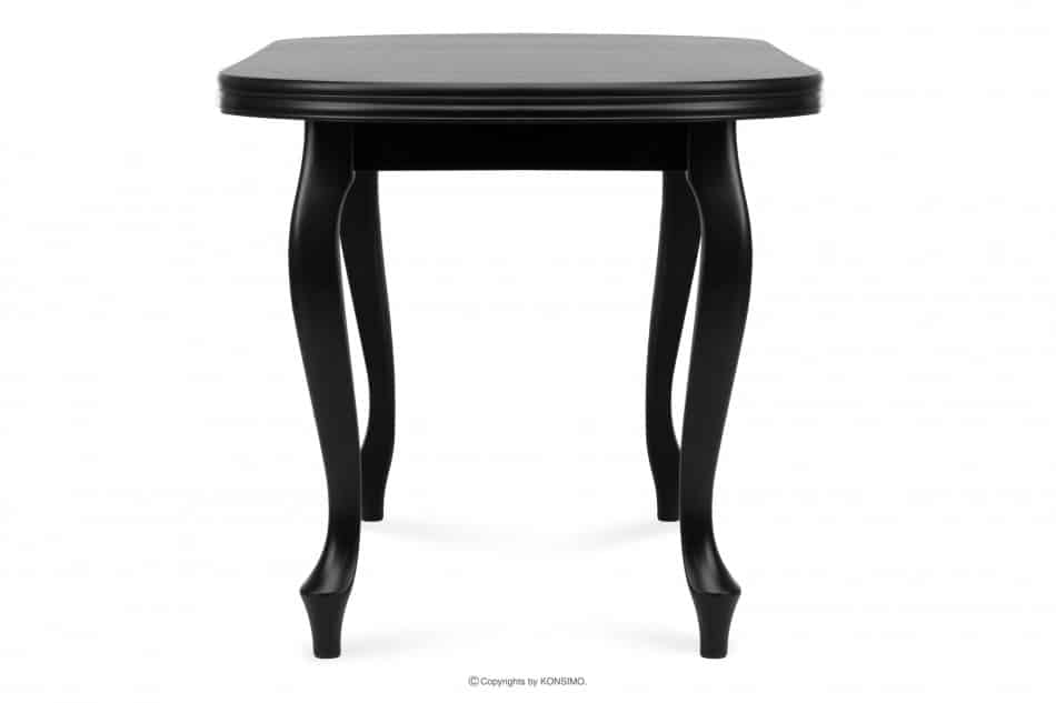 ALTIS Stół rozkładany 140 cm vintage czarny czarny - zdjęcie 4