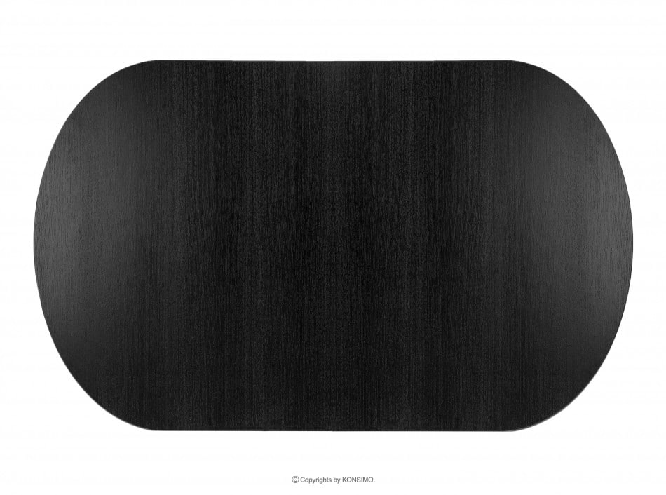 ALTIS Stół rozkładany 160 cm vintage czarny czarny - zdjęcie 5