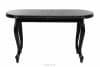 ALTIS Duży stół rozkładany 140 cm vintage czarny czarny - zdjęcie 1