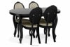 ALTIS Duży stół rozkładany 140 cm vintage czarny czarny - zdjęcie 12