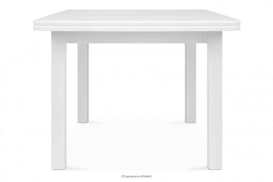 COSPE Stół do salonu rozkładany 160 cm biały biały - zdjęcie 4