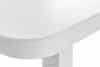 COSPE Stół do salonu rozkładany 160 cm biały biały - zdjęcie 9