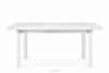 COSPE Duży stół do salonu rozkładany 160 cm biały biały - zdjęcie 1