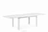 COSPE Duży stół do salonu rozkładany 160 cm biały biały - zdjęcie 5
