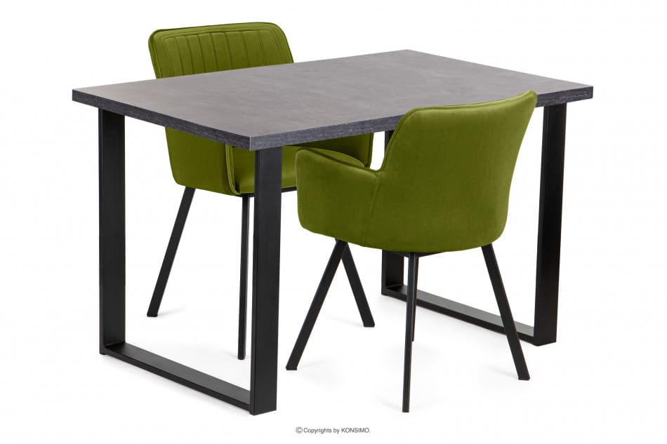 CETO Stół w stylu loftowym beton szary - zdjęcie 8