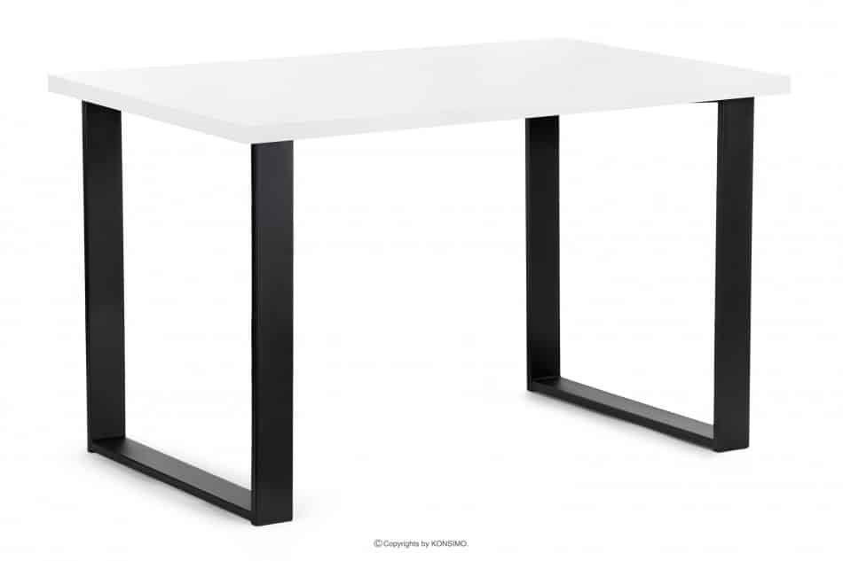 CETO Stół w stylu loftowym matowy biały biały - zdjęcie 2