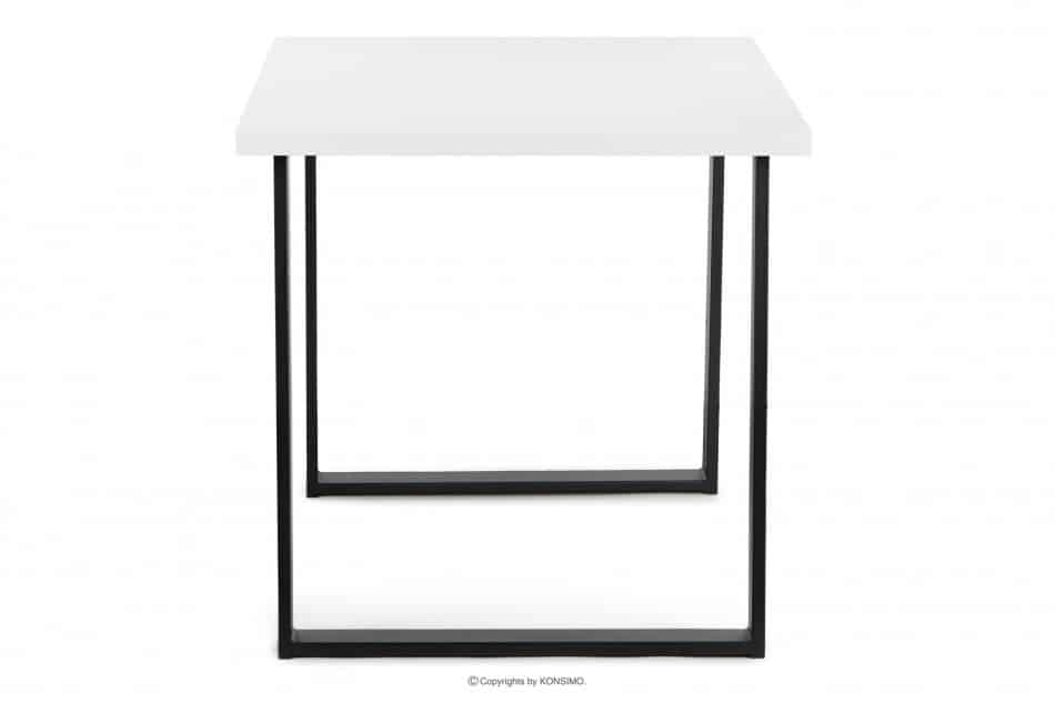 CETO Stół w stylu loftowym matowy biały biały - zdjęcie 3