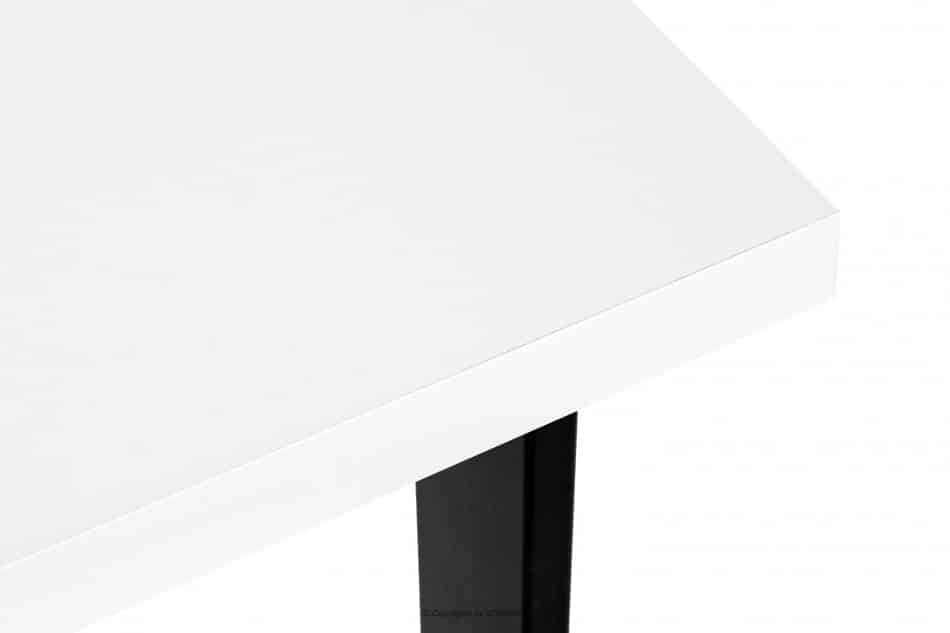 CETO Stół w stylu loftowym matowy biały biały - zdjęcie 7