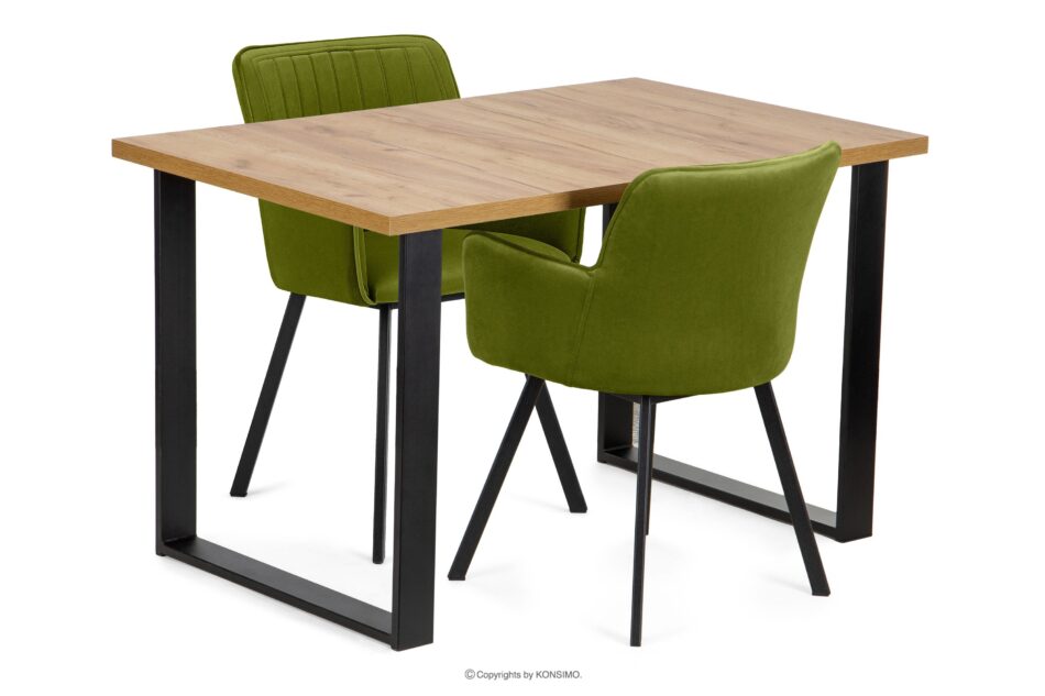 CETO Stół w stylu loftowym kraft złoty dąb craft złoty - zdjęcie 7