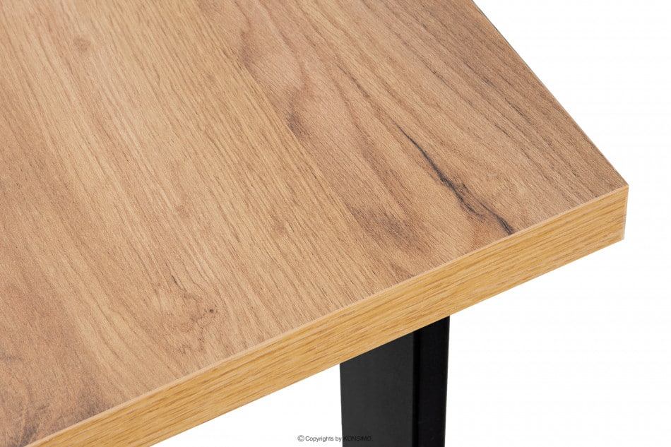 CETO Stół w stylu loftowym kraft złoty dąb craft złoty - zdjęcie 7