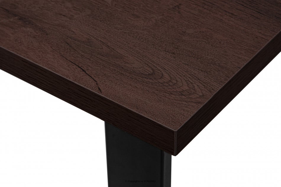 CETO Stół w stylu loftowym orzech orzech ciemny - zdjęcie 4