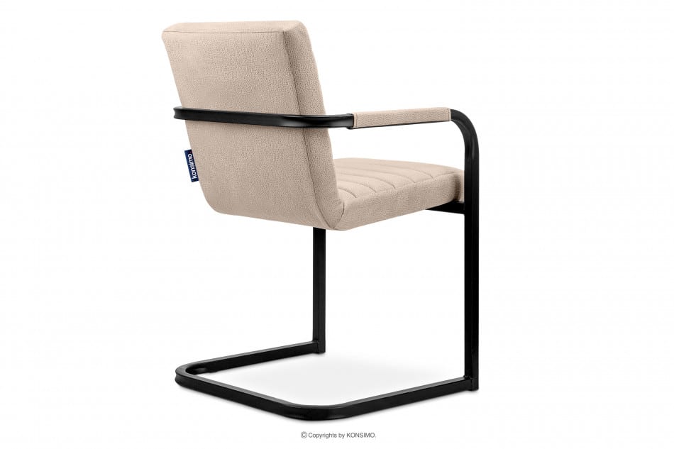 BASKO Krzesło biurowe beż beżowy/czarny - zdjęcie 3