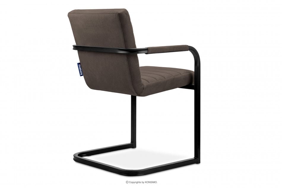 BASKO Krzesło biurowe brązowe brązowy/czarny - zdjęcie 3