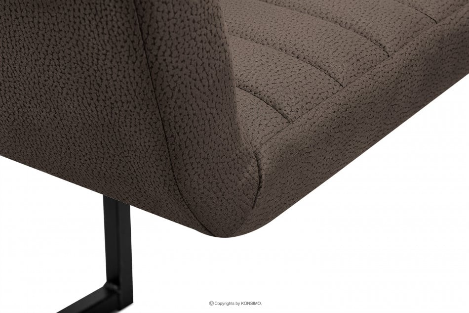 BASKO Krzesło biurowe brązowe brązowy/czarny - zdjęcie 4