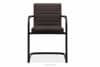 BASKO Krzesło biurowe brąz ciemny brązowy/czarny - zdjęcie 3