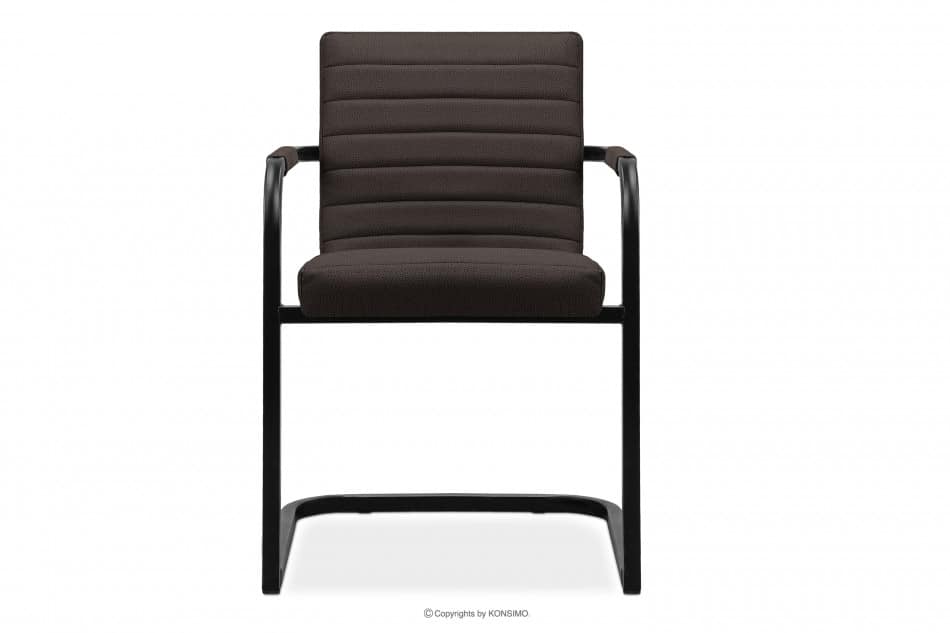 BASKO Krzesło biurowe brąz ciemny brązowy/czarny - zdjęcie 2