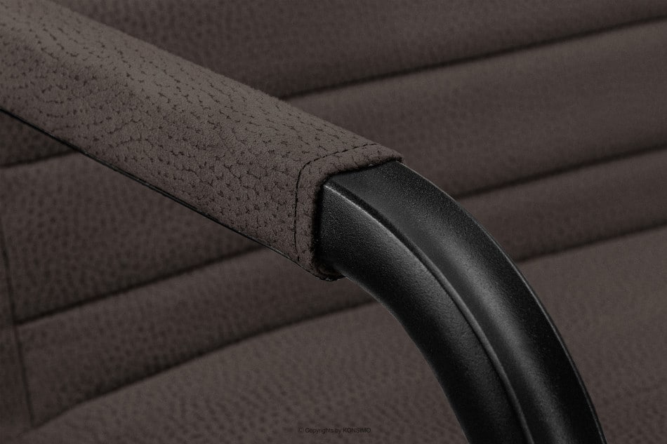 BASKO Krzesło biurowe brąz ciemny brązowy/czarny - zdjęcie 5