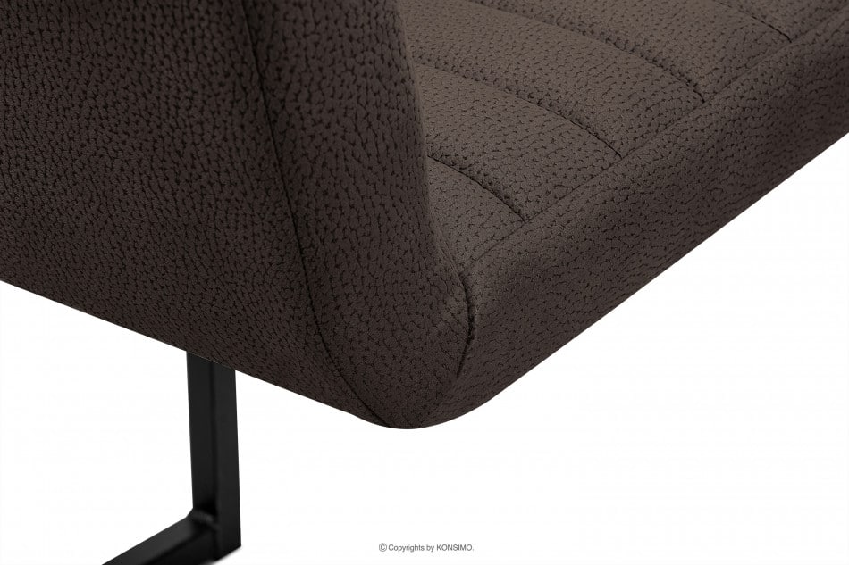BASKO Krzesło biurowe brąz ciemny brązowy/czarny - zdjęcie 4