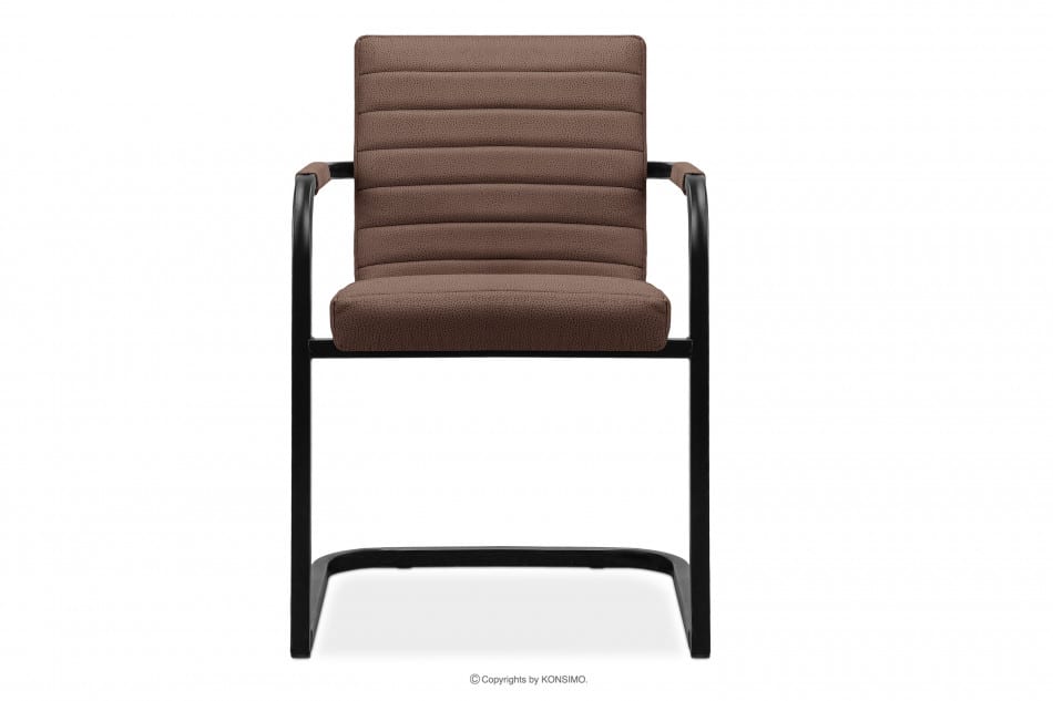 BASKO Krzesło biurowe jasny brąz jasny brązowy/czarny - zdjęcie 2