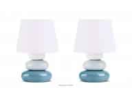 Lampki nocne nowoczesne niebieskie 2szt