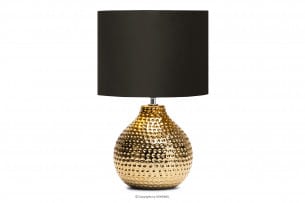 NIPER, https://konsimo.pl/kolekcja/niper/ Elegancka lampka ze złotą podstawą złoty/czarny - zdjęcie
