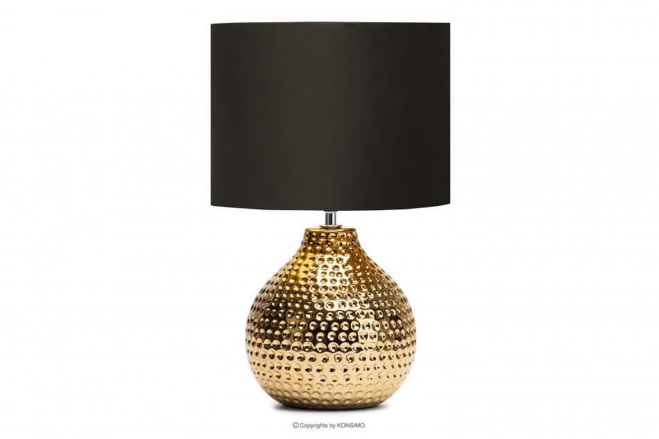 NIPER Elegancka lampka ze złotą podstawą złoty/czarny - zdjęcie 0