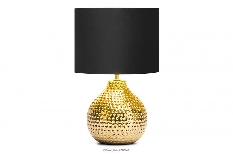 NIPER Elegancka lampka ze złotą podstawą złoty/czarny - zdjęcie 2
