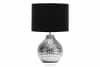 NIPER Elegancka lampka ze srebrną podstawą srebrny/czarny - zdjęcie 1