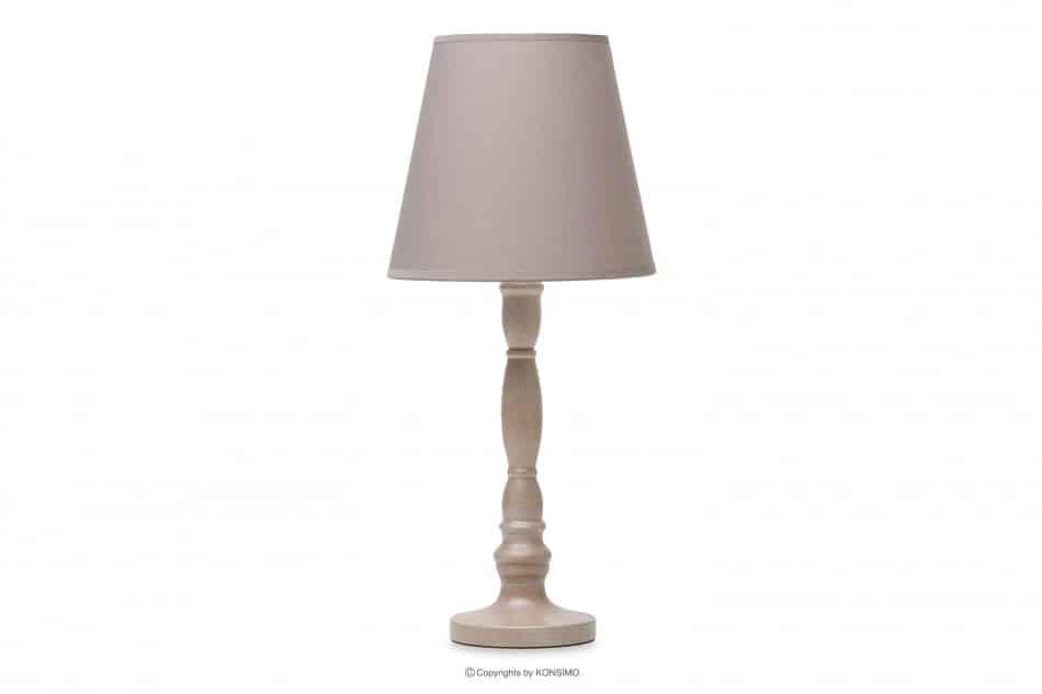 GITTA Beżowa lampka nocna klasyczna beżowy - zdjęcie 0