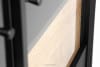 LOFTY Witryna dwudrzwiowa na wysokich nogach w stylu loft czarny/dąb naturalny - zdjęcie 14