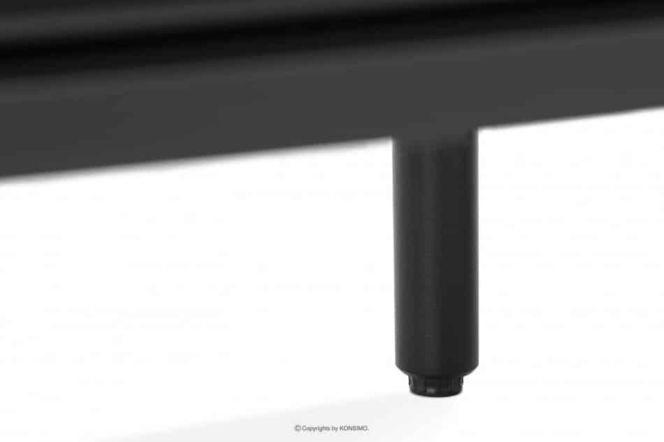 LOFTY Witryna dwudrzwiowa na wysokich nogach w stylu loft czarny/dąb naturalny - zdjęcie 21