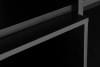 LOFTY Witryna dwudrzwiowa na wysokich nogach w stylu loft czarny/dąb naturalny - zdjęcie 27