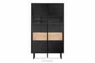 Dwudrzwiowa witryna z szufladami w stylu loft