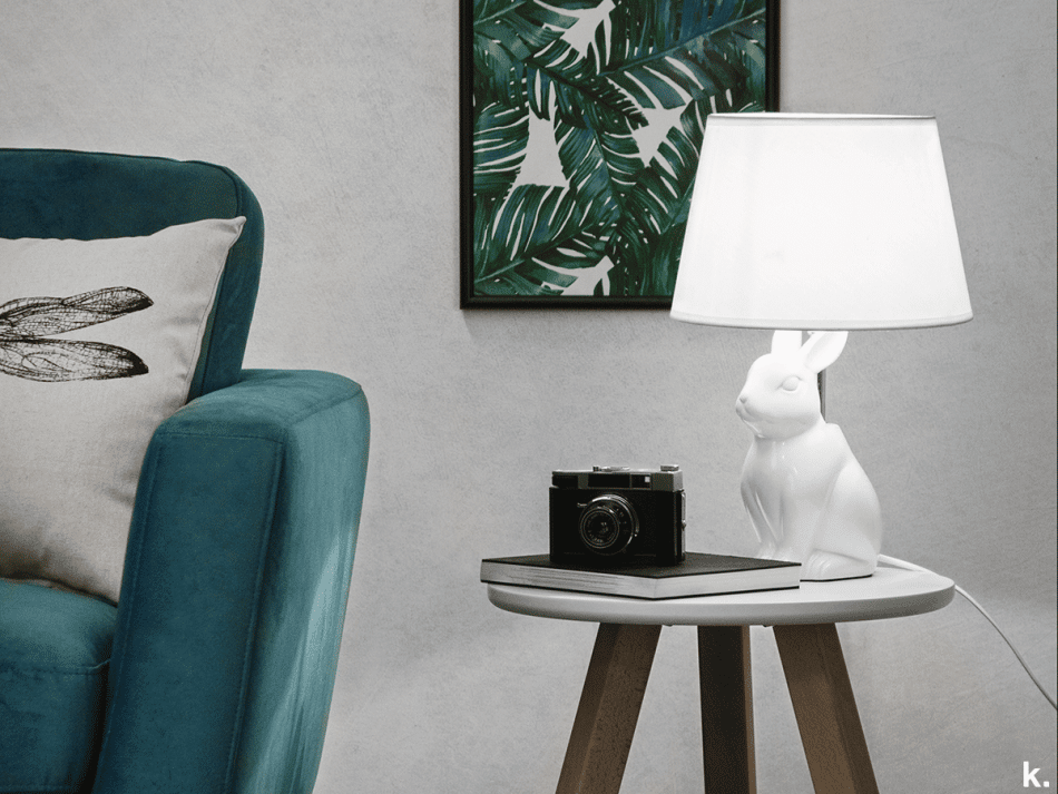 LEPUS Lampa stołowa z królikiem biały - zdjęcie 1