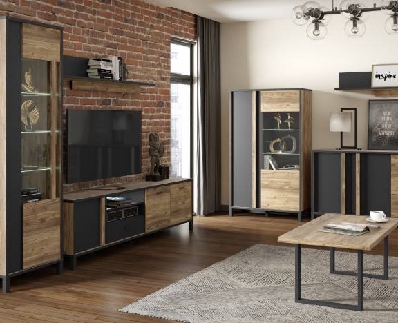 salon w stylu loft