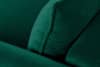 BELMOS Modny narożnik welwetowy na nóżkach ciemnozielony ciemny zielony - zdjęcie 8