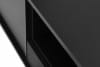 LOFTY Czarna szafka RTV w stylu loft z ryflowaniem czarny/dąb naturalny - zdjęcie 11