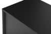 LOFTY Czarna szafka RTV w stylu loft z ryflowaniem czarny/dąb naturalny - zdjęcie 13