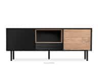 Szafka RTV w stylu loft z ryflowaniem