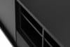 LOFTY Szeroka szafka RTV w stylu loft z półkami czarna czarny/dąb naturalny - zdjęcie 12