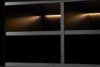 LOFTY Szeroka szafka RTV w stylu loft z półkami czarna czarny/dąb naturalny - zdjęcie 27