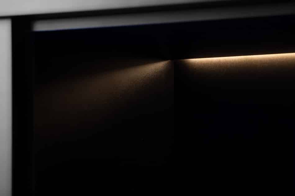 LOFTY Komoda na wysokich nóżkach w stylu loft czarny/dąb naturalny - zdjęcie 23